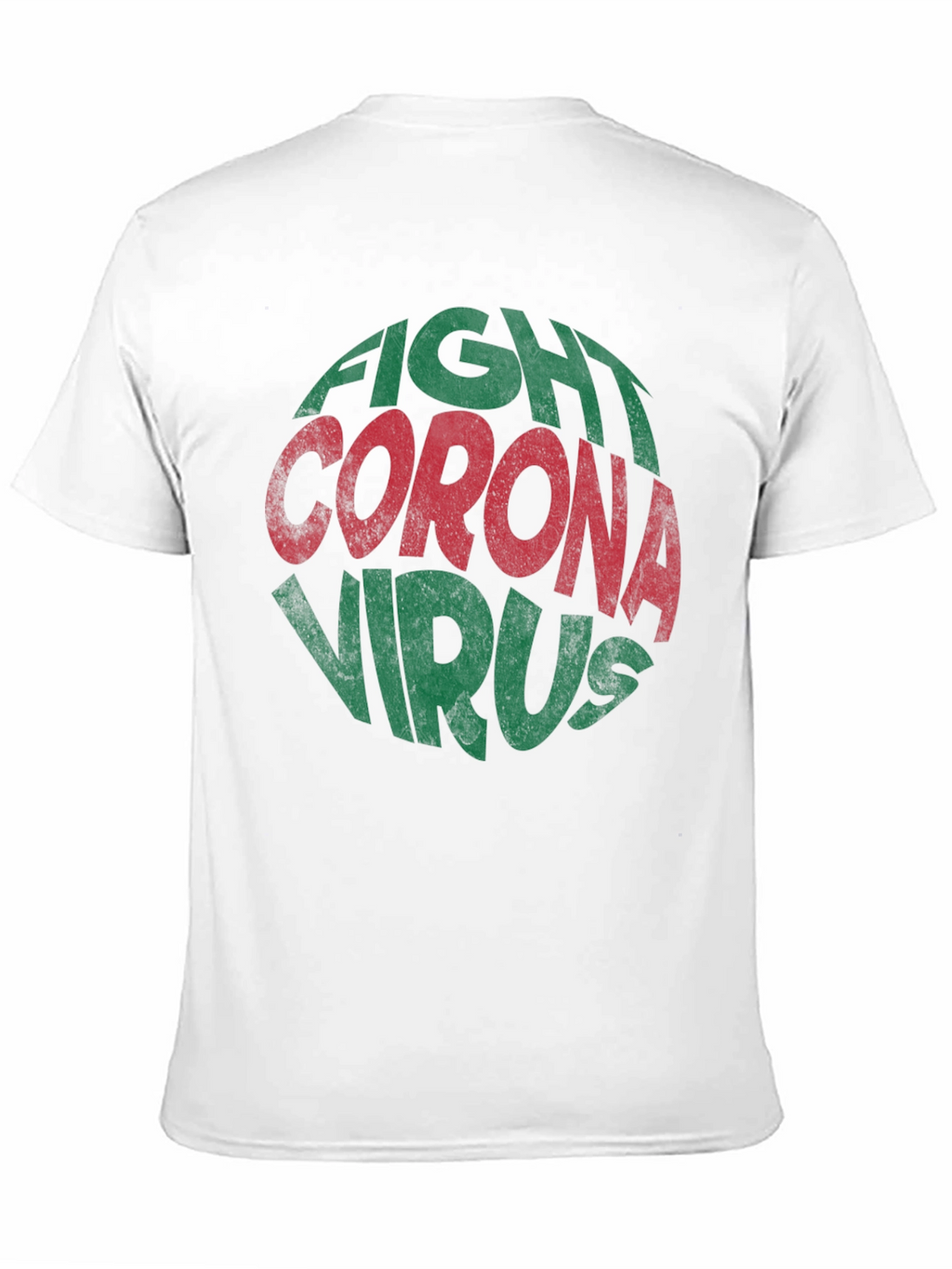 Fight Corona Virus Graphic Print T-Shirt