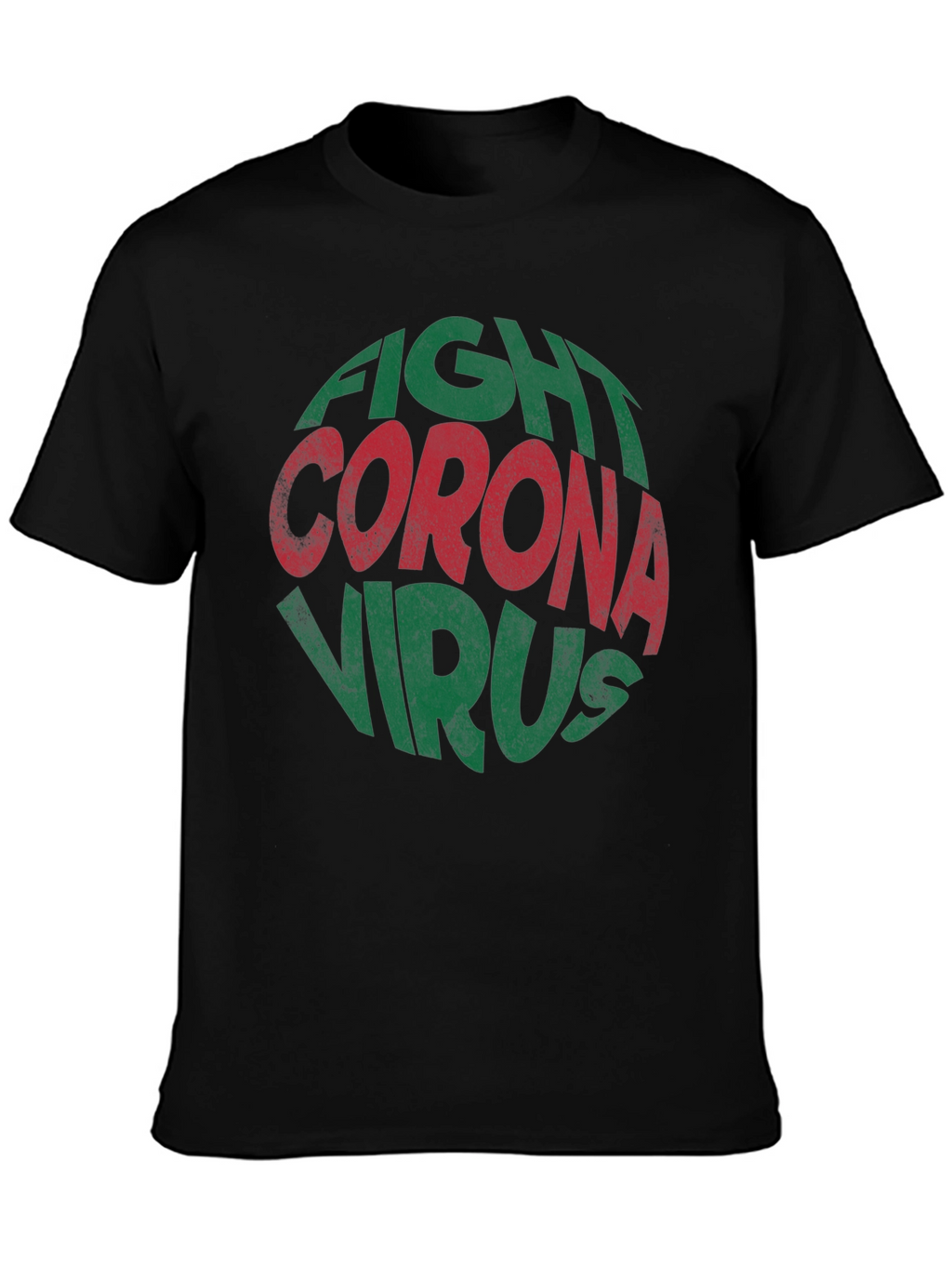 Fight Corona Virus Graphic Print T-Shirt