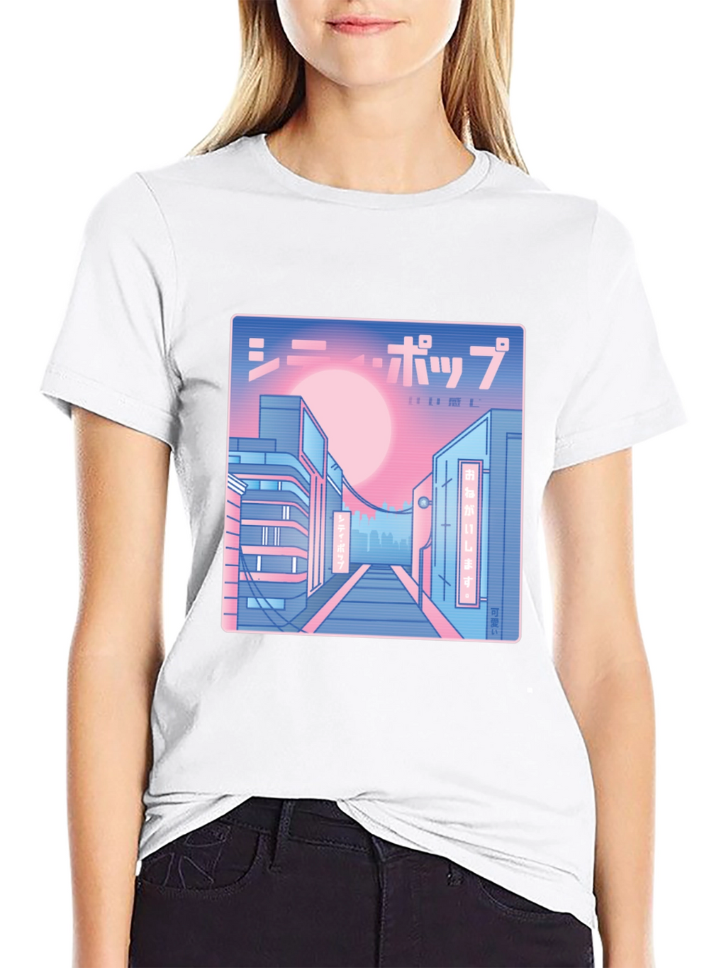 Synthwave Japan Aesthetic Graphic Tee