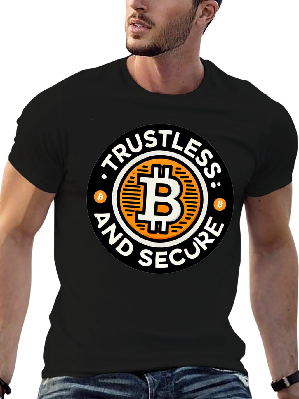 Trustless and Secure Bitcoin Graphic T-Shirt