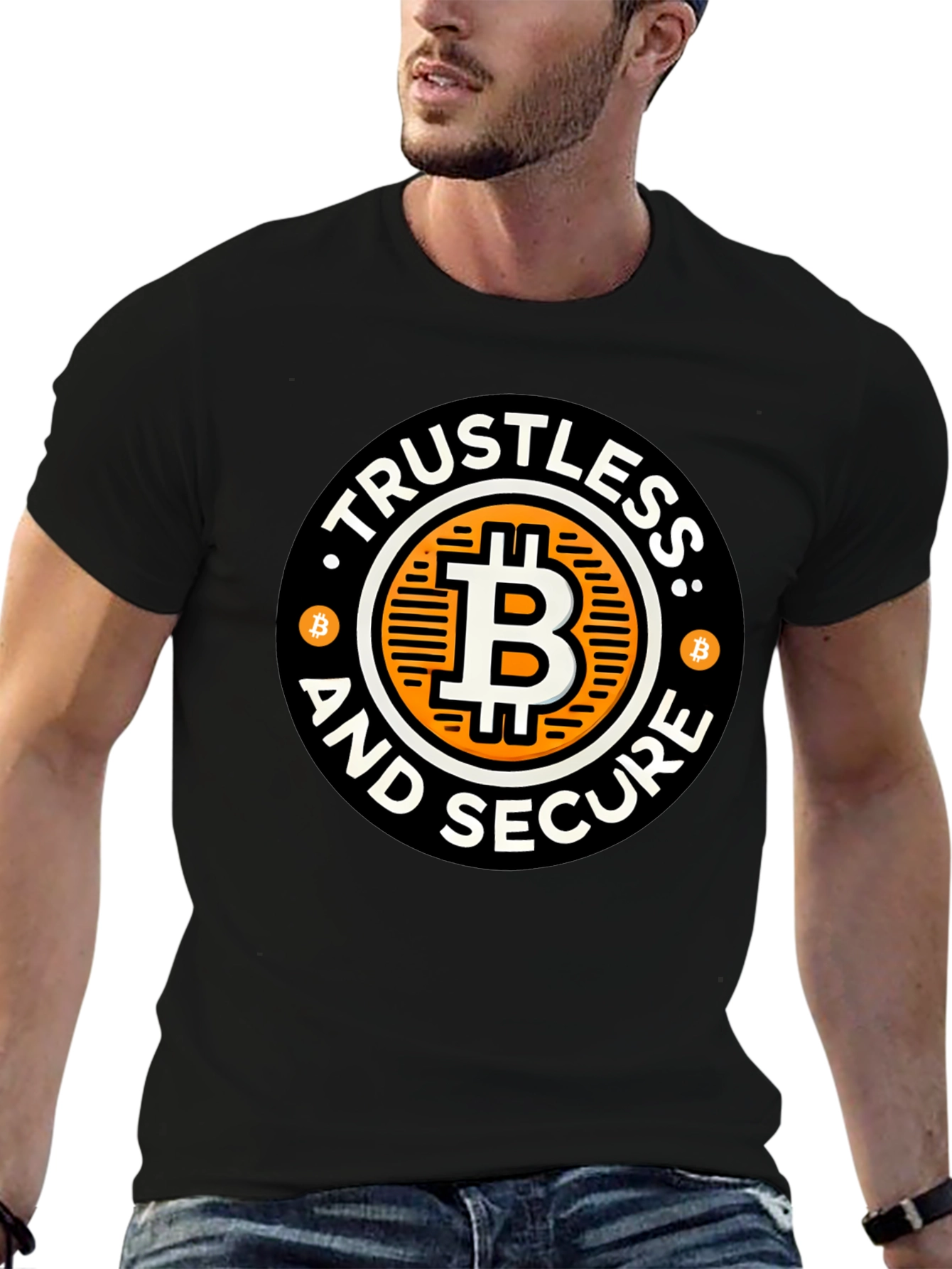 Trustless and Secure Bitcoin Graphic T-Shirt
