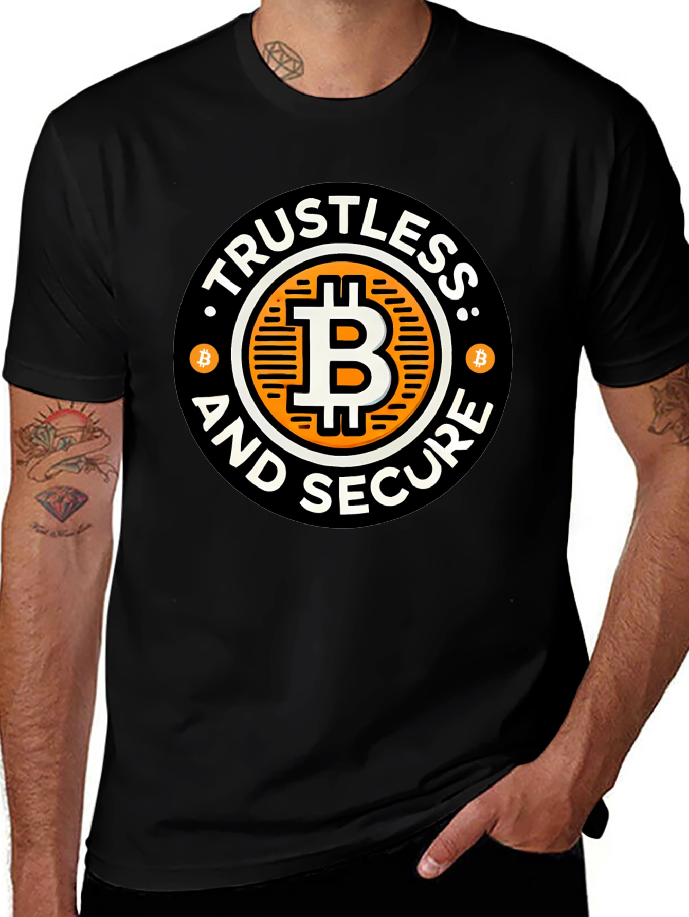 Trustless and Secure Bitcoin Graphic T-Shirt
