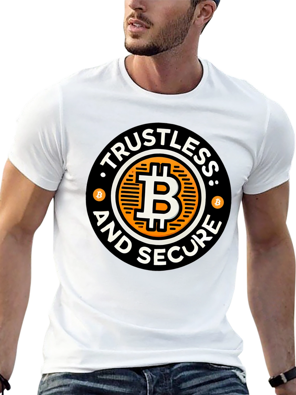 Trustless and Secure Bitcoin Graphic T-Shirt