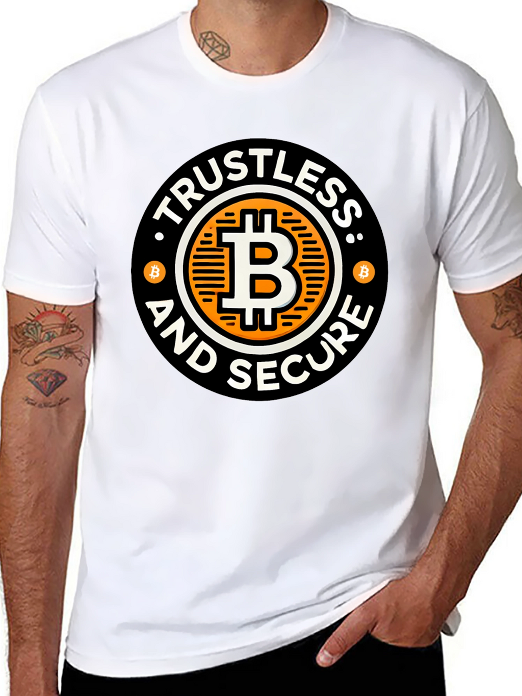 Trustless and Secure Bitcoin Graphic T-Shirt
