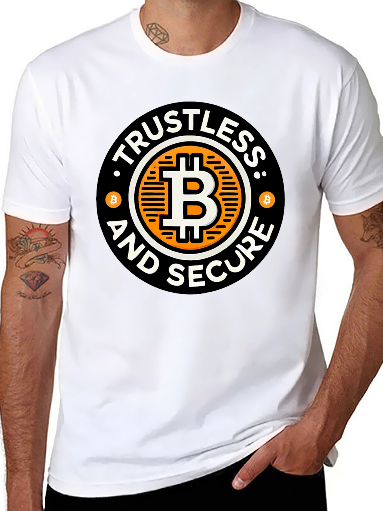 Trustless and Secure Bitcoin Graphic T-Shirt