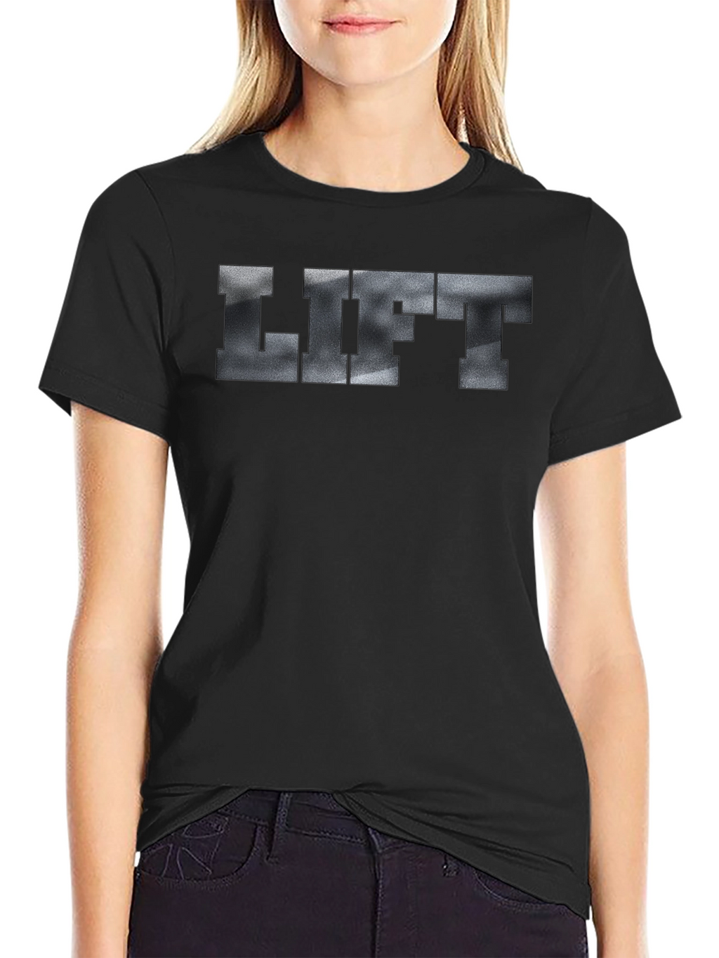 Mens Black Lift T-Shirt - Gym Workout Apparel