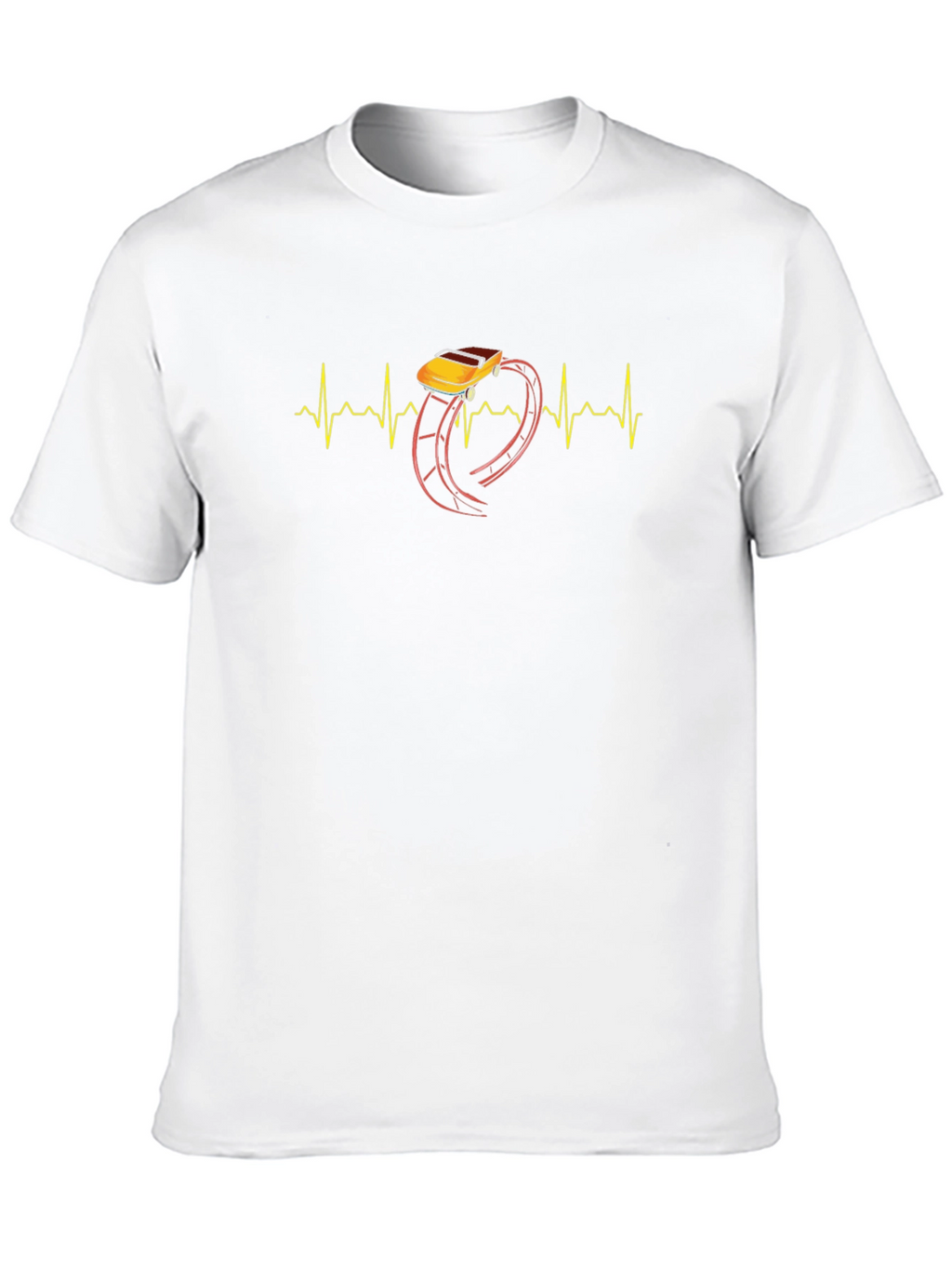 Roller Coaster Heartbeat Graphic Tee