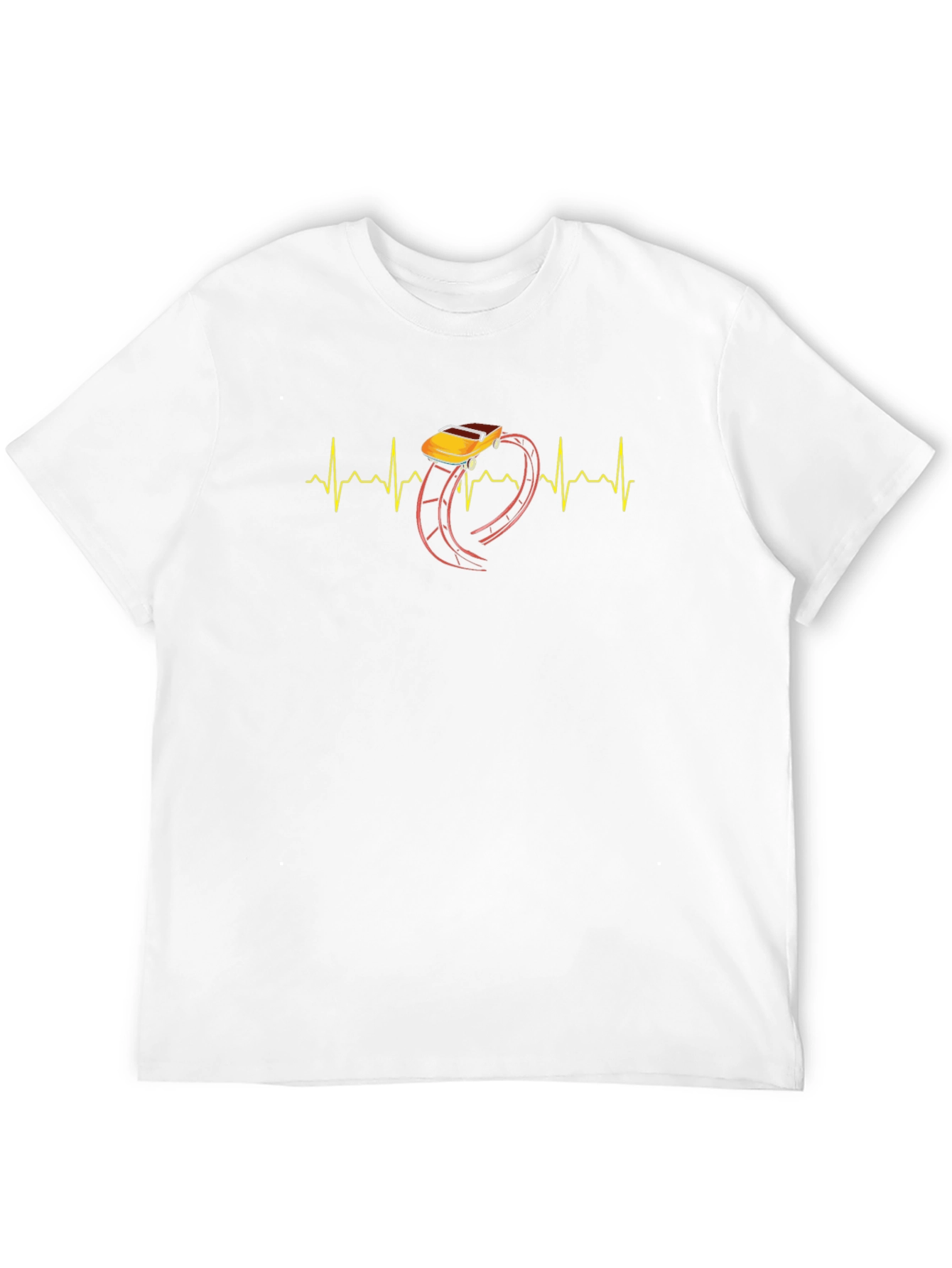 Roller Coaster Heartbeat Graphic Tee