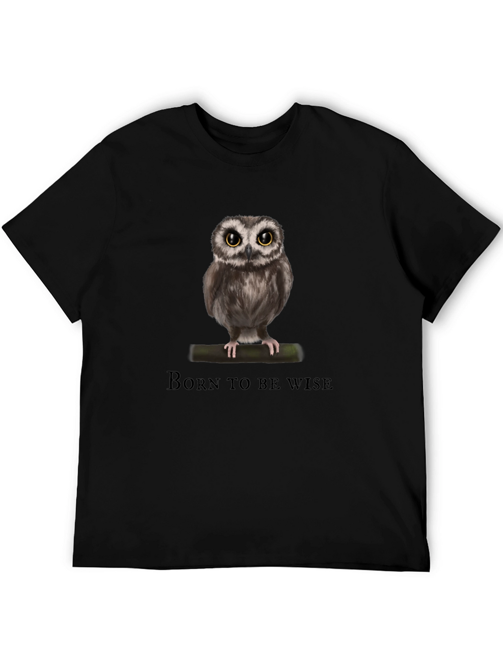 Born to be Wise Owl Graphic T-Shirt