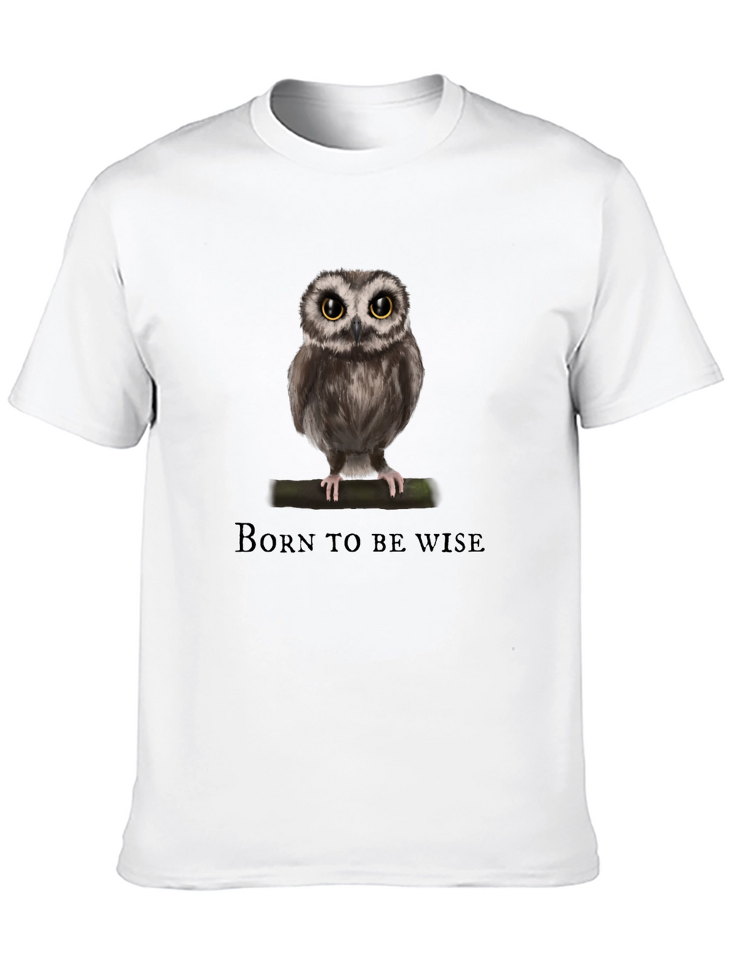 Born to be Wise Owl Graphic T-Shirt