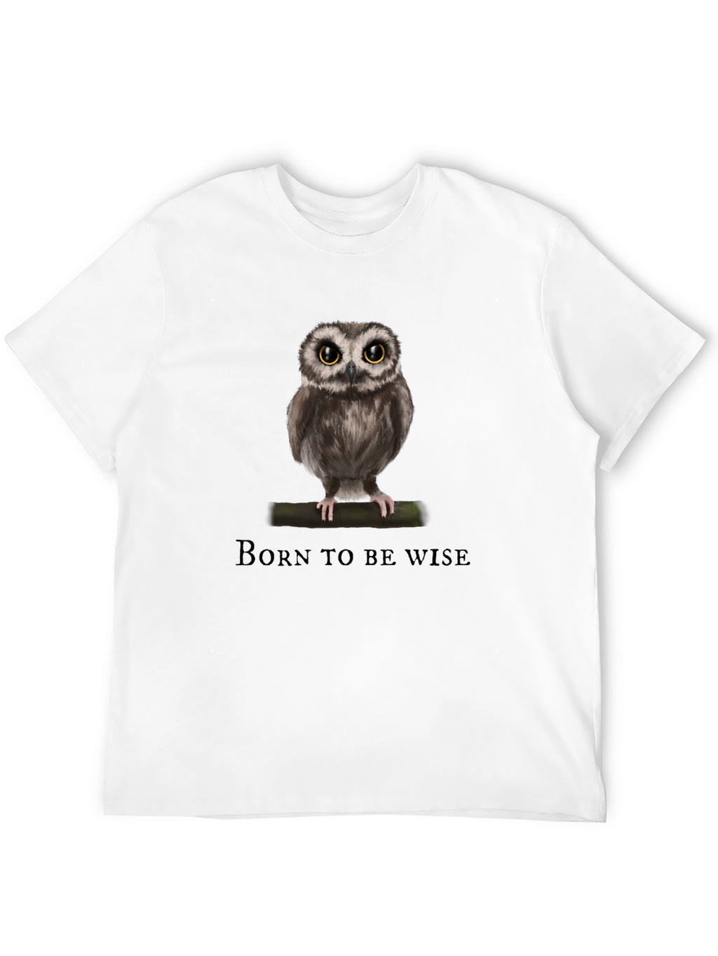 Born to be Wise Owl Graphic T-Shirt