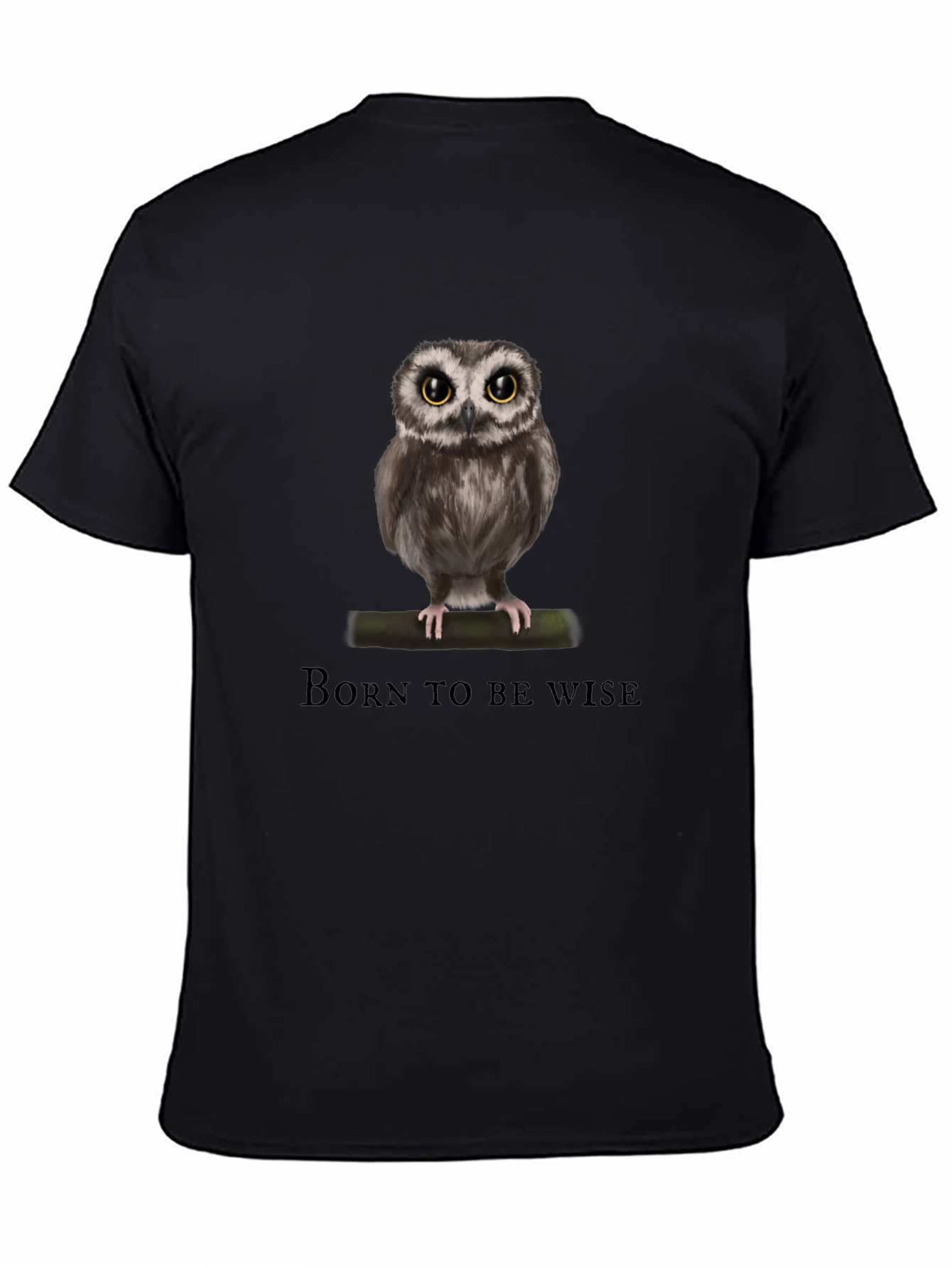 Born to be Wise Owl Graphic T-Shirt