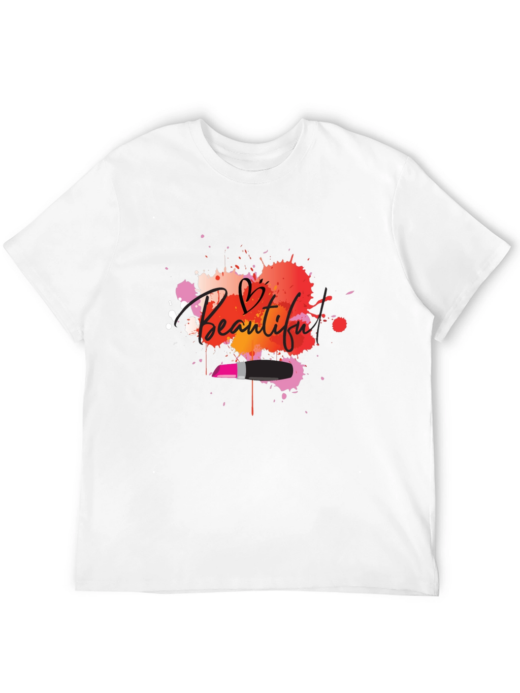 Beautiful Lipstick Graphic T-Shirt
