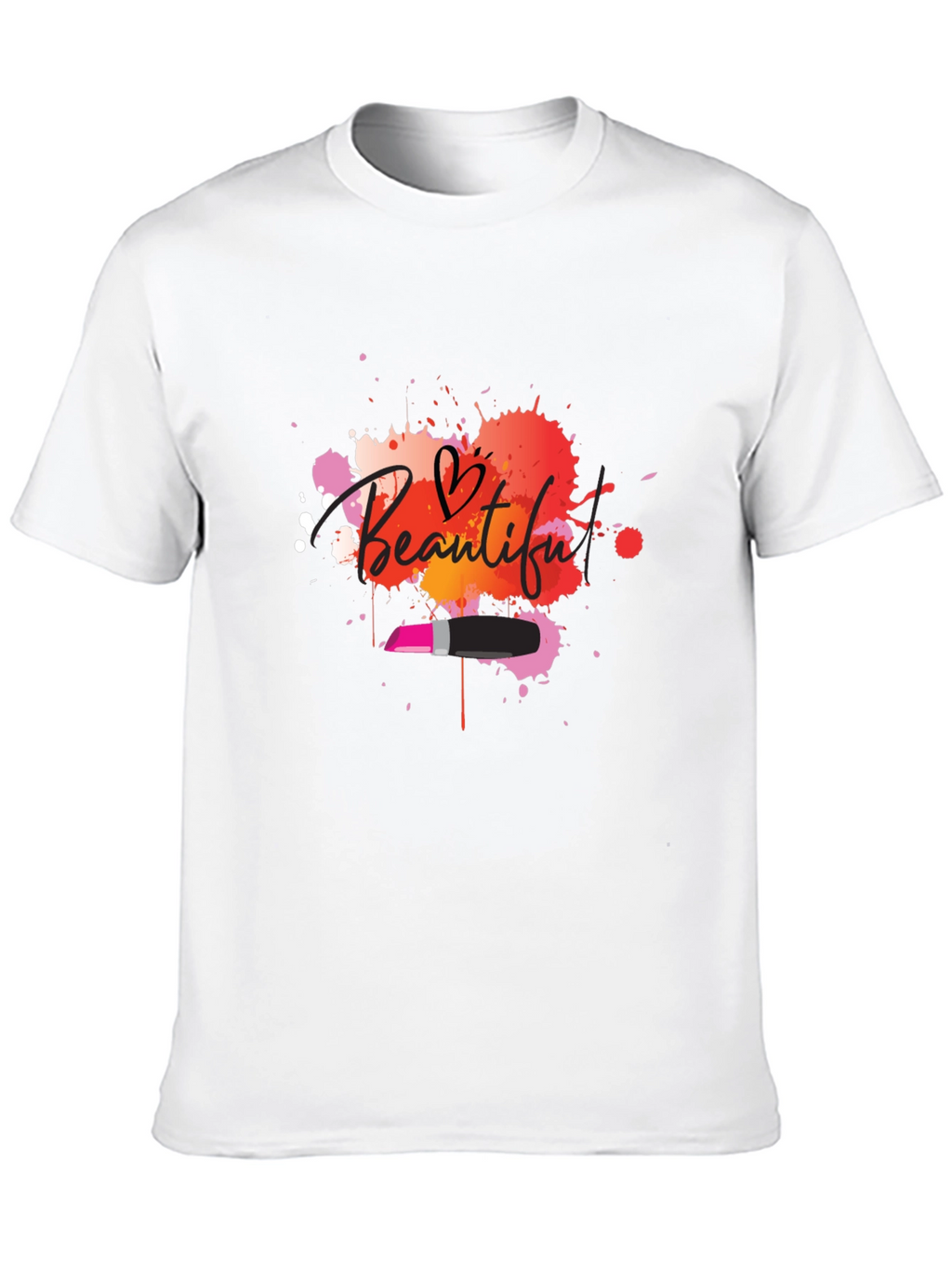 Beautiful Lipstick Graphic T-Shirt