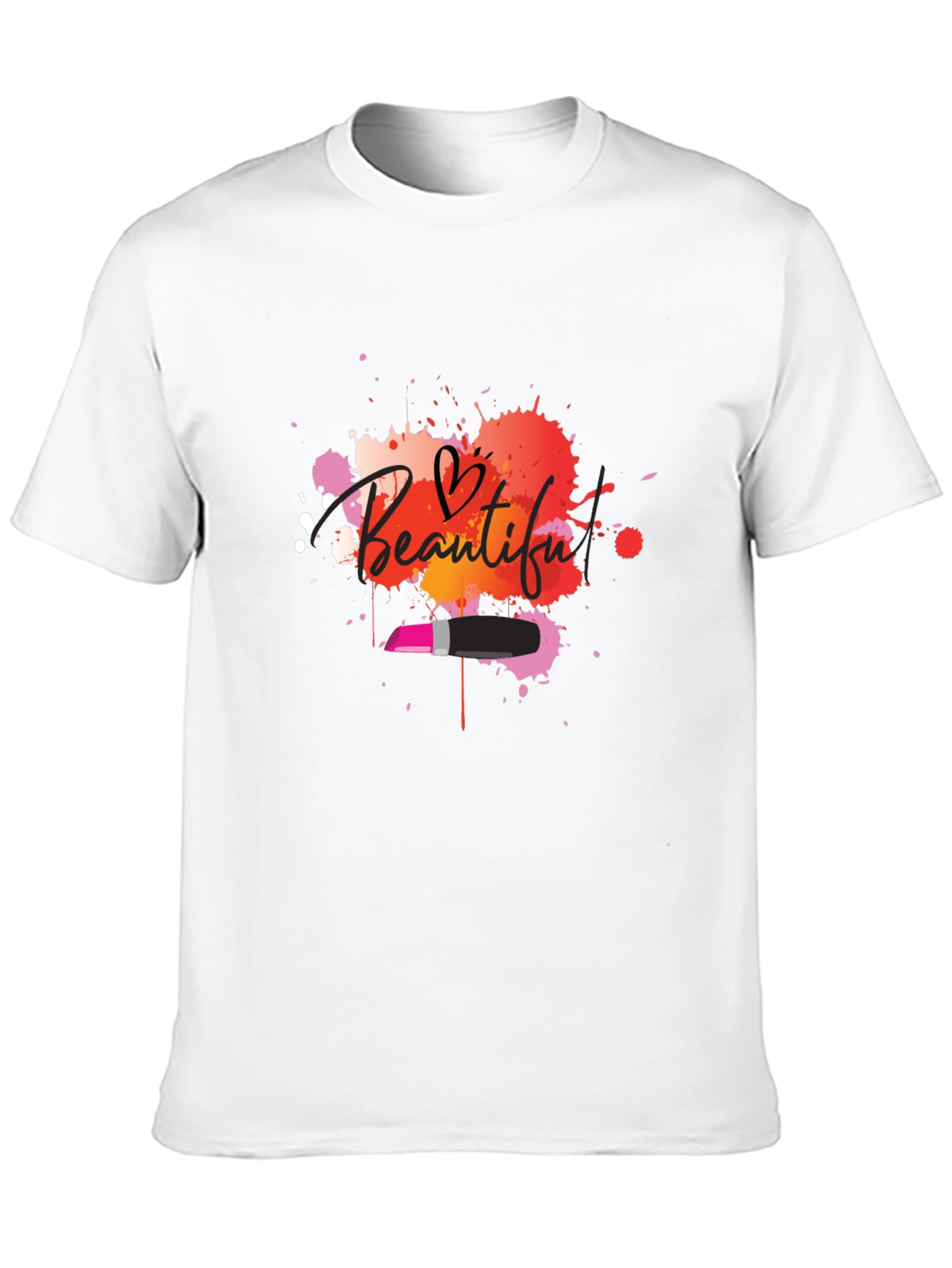 Beautiful Lipstick Graphic T-Shirt