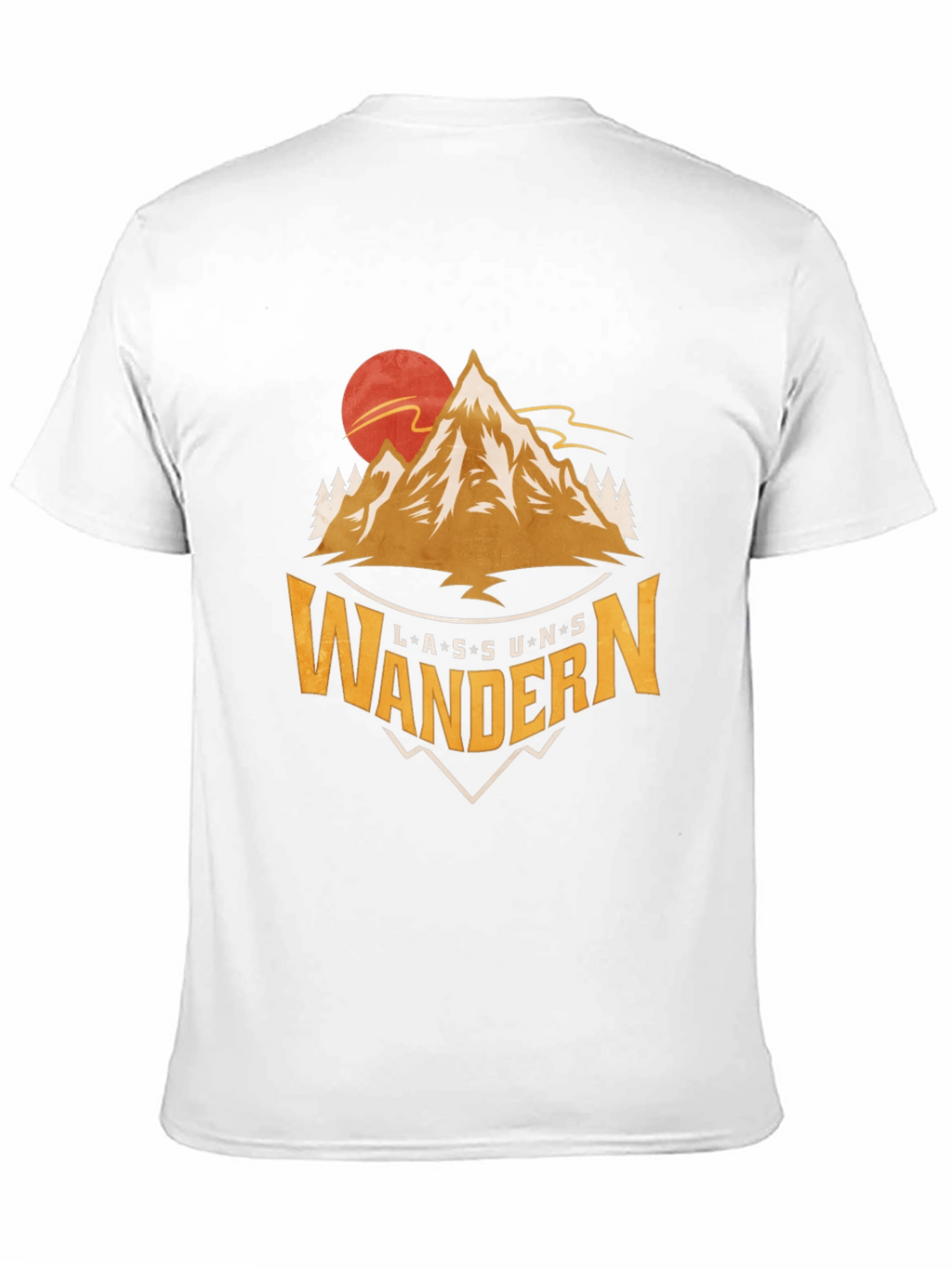 Lass Uns Wandern Graphic Tee - Mountain Adventure Shirt