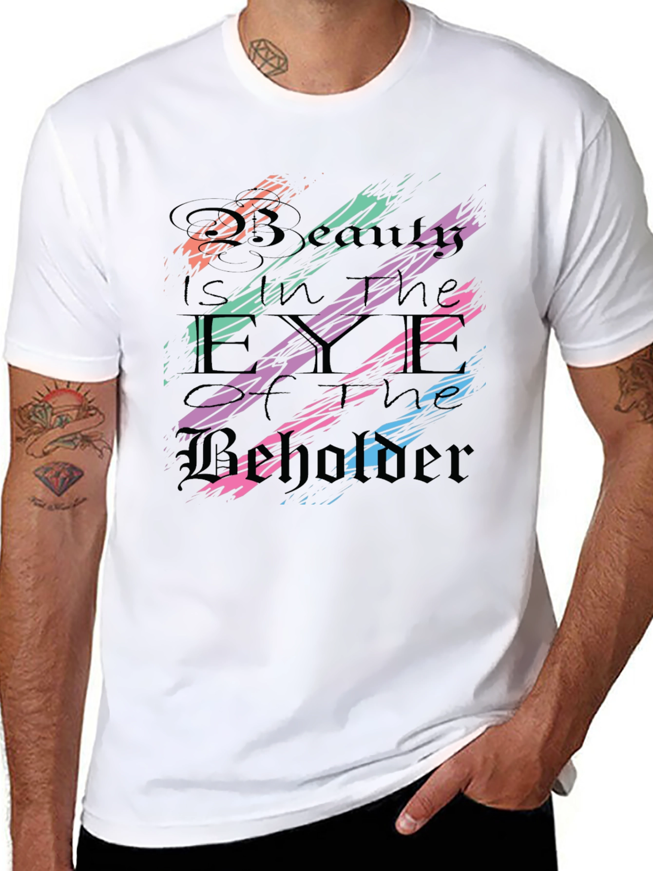 Beauty Beholder Black T-Shirt Cool Graphic Tee