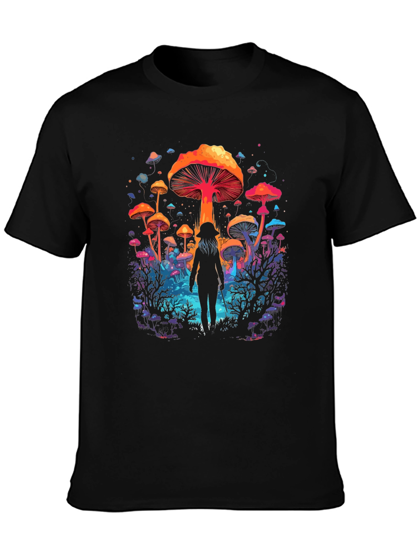 Mushroom Forest Graphic Tee - Unisex Soft Cotton T-Shirt