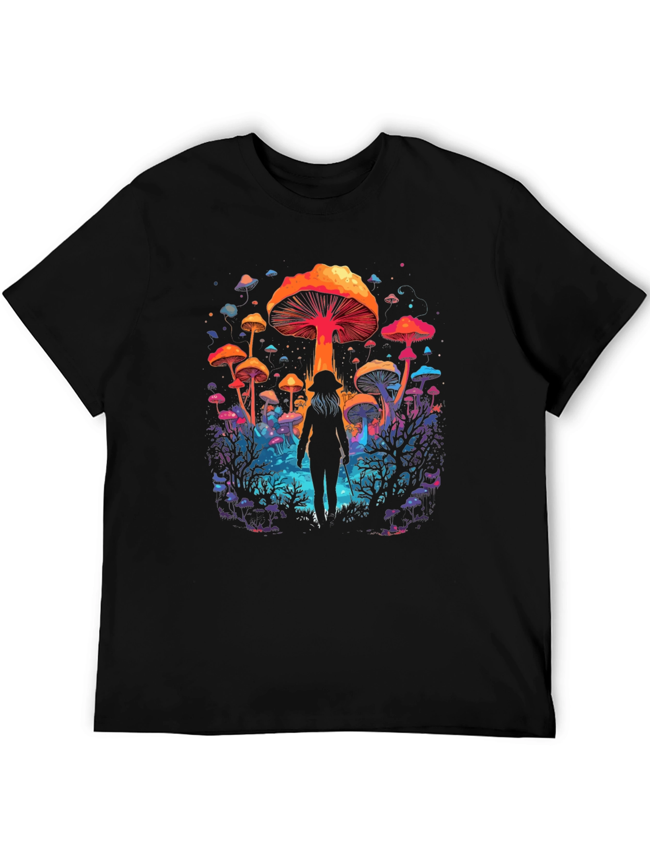 Mushroom Forest Graphic Tee - Unisex Soft Cotton T-Shirt
