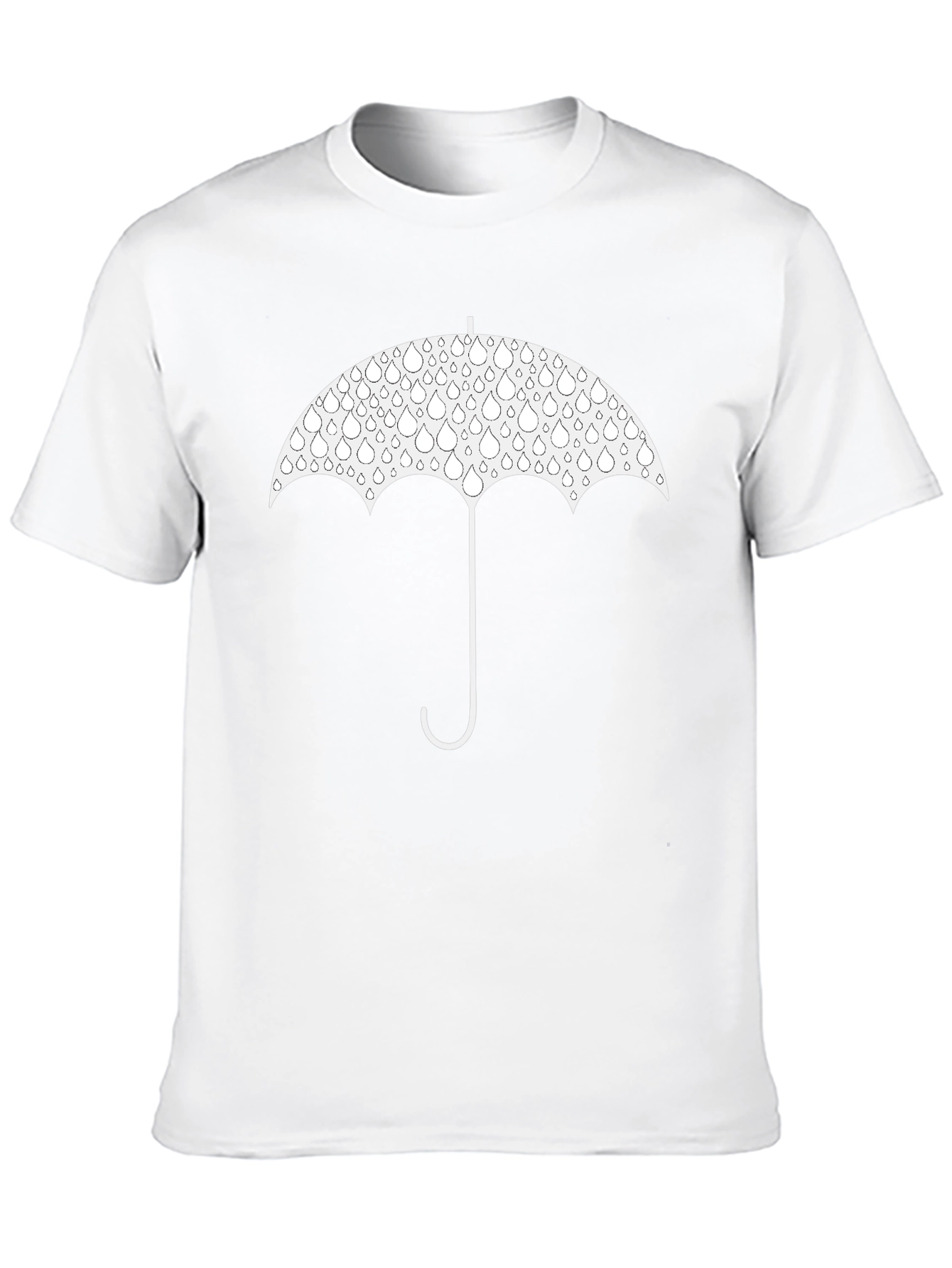 Umbrella Raindrop Graphic T-Shirt