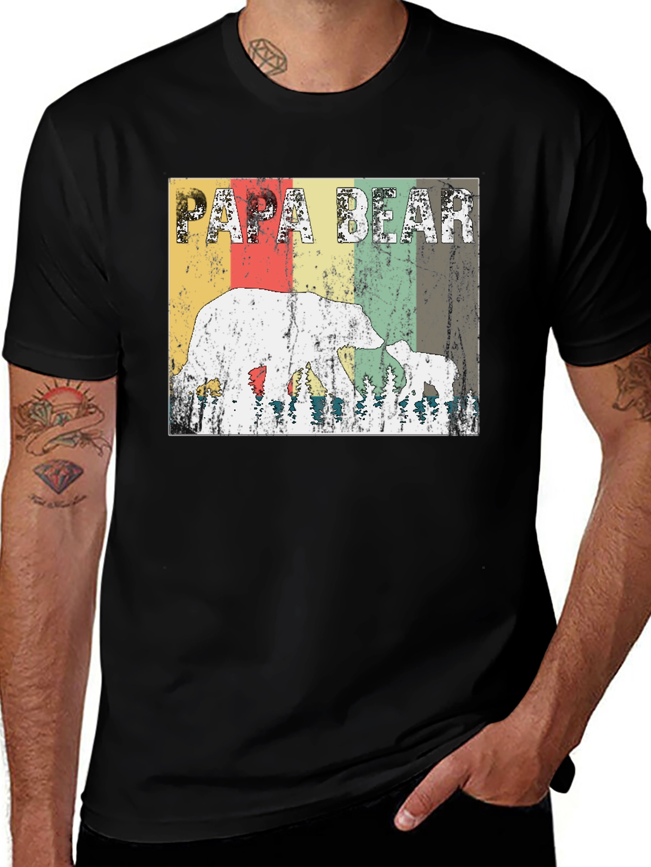 Papa Bear Vintage Graphic Tee