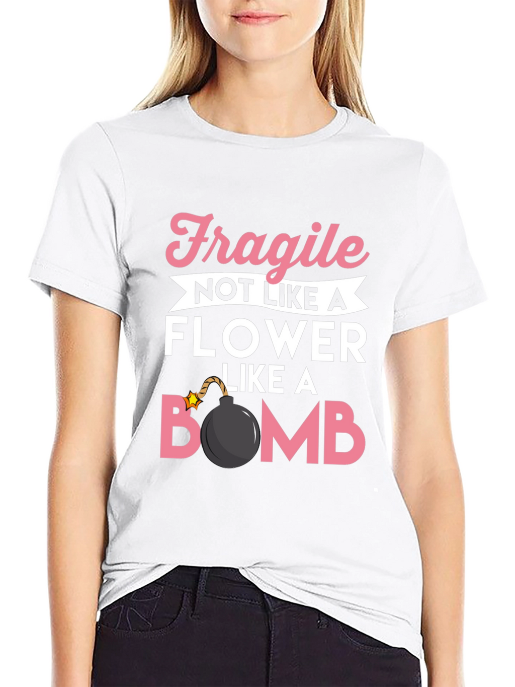 Fragile Like a Bomb T-Shirt Funny Graphic Tee