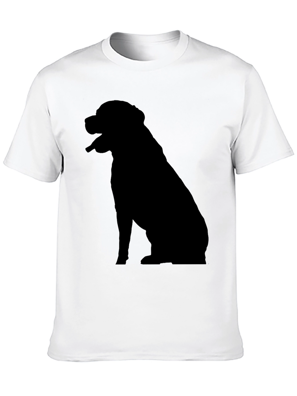 Dog Silhouette T-Shirt - Classic Black Tee