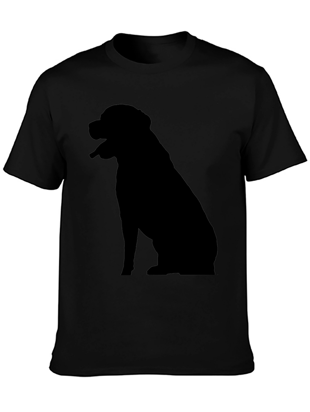 Dog Silhouette T-Shirt - Classic Black Tee