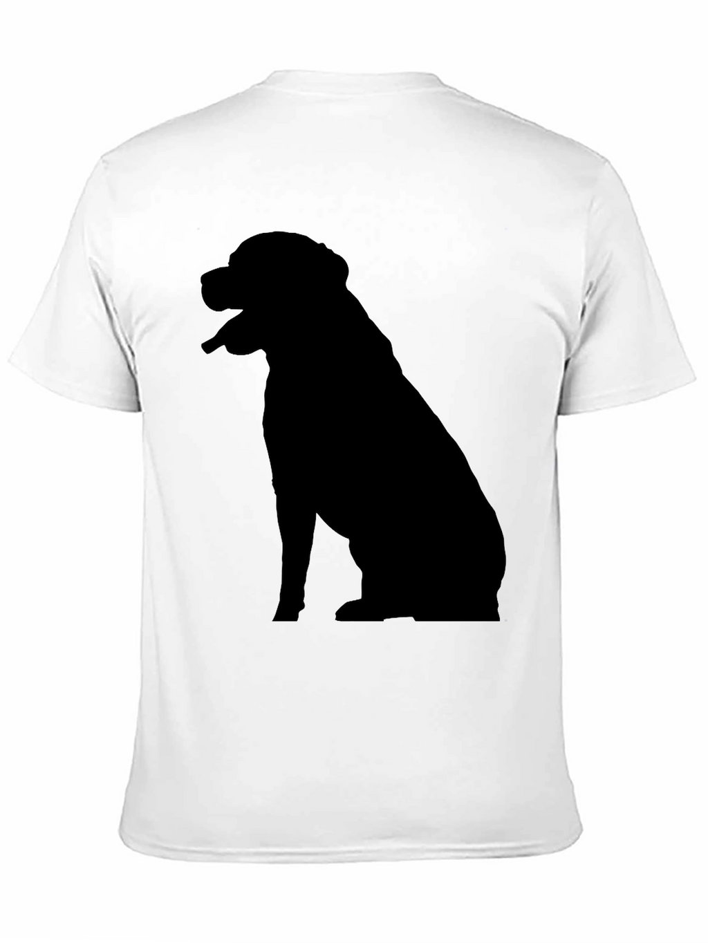 Dog Silhouette T-Shirt - Classic Black Tee