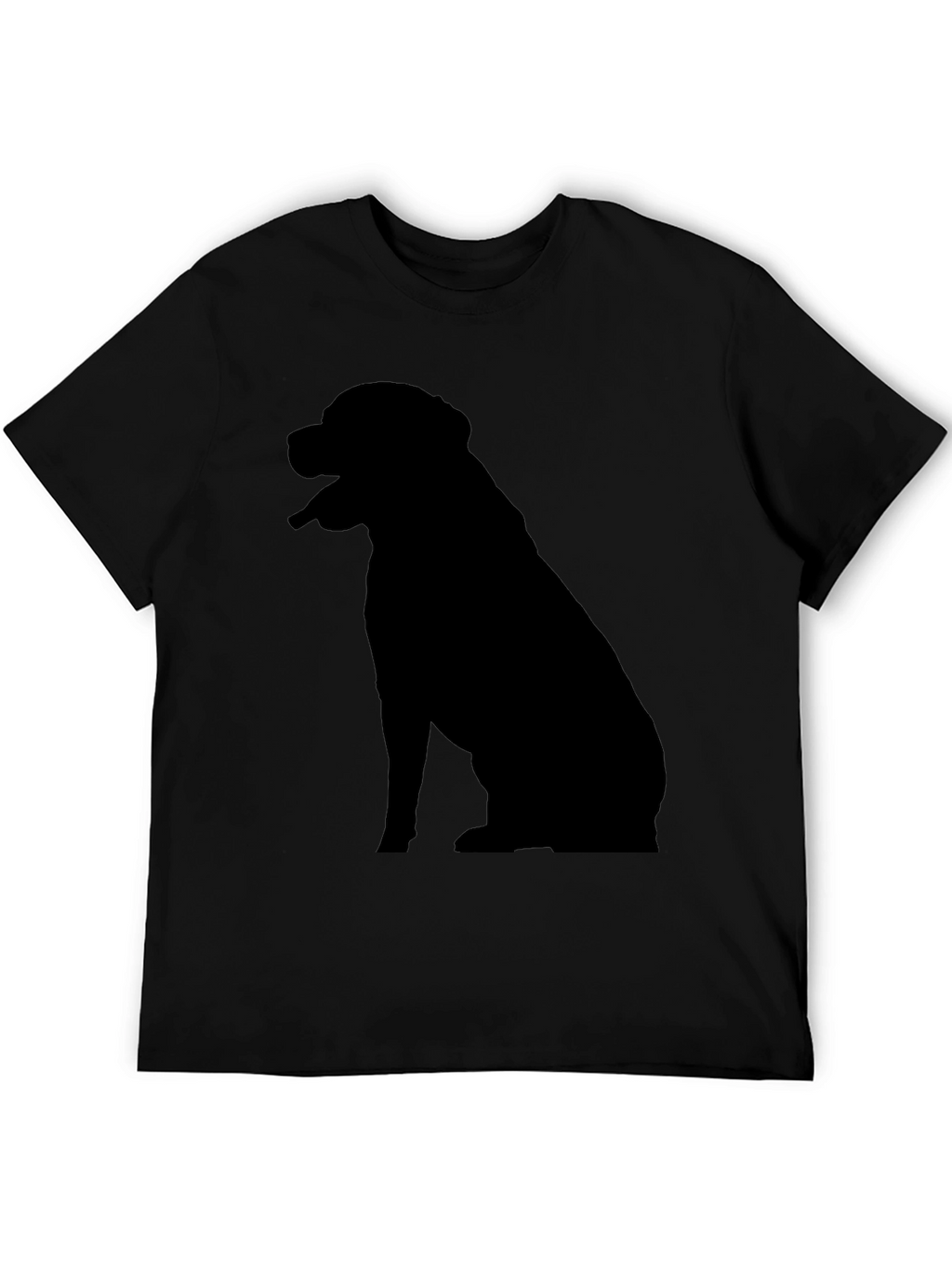 Dog Silhouette T-Shirt - Classic Black Tee
