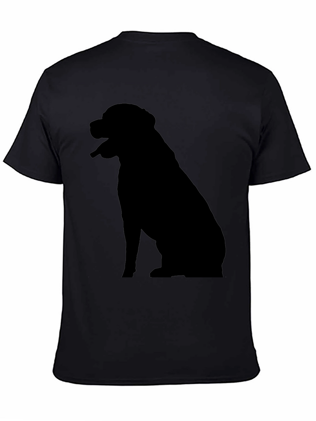 Dog Silhouette T-Shirt - Classic Black Tee