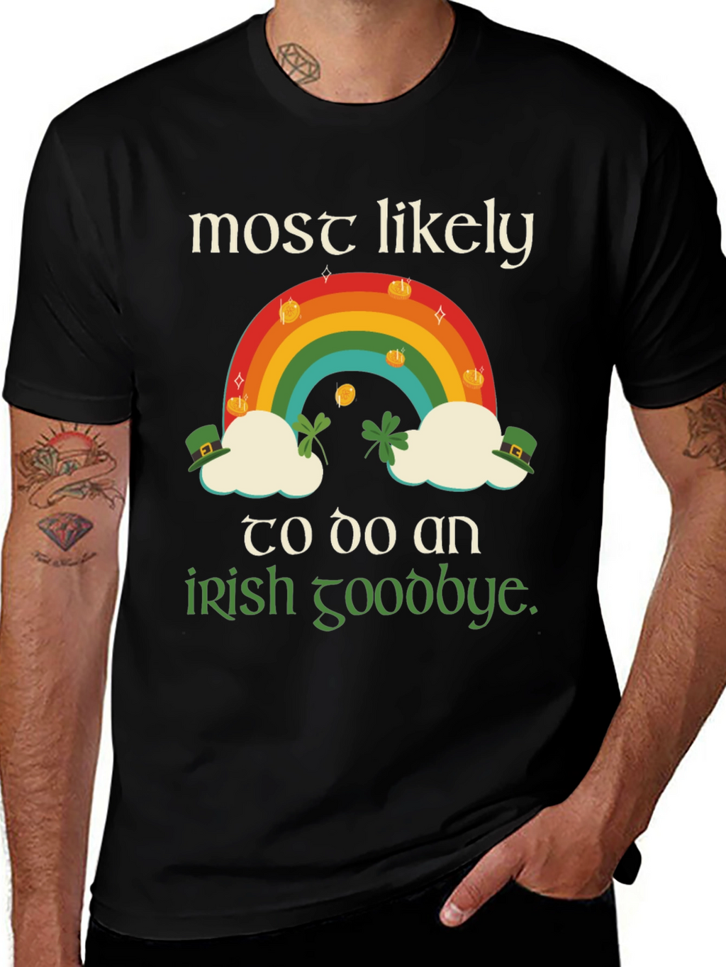St. Patricks Day Rainbow Irish Goodbye T-Shirt
