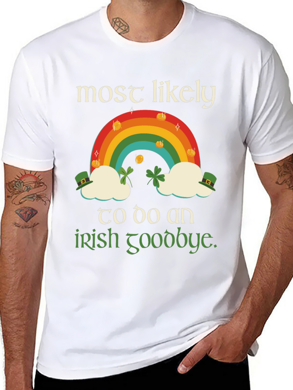 St. Patricks Day Rainbow Irish Goodbye T-Shirt