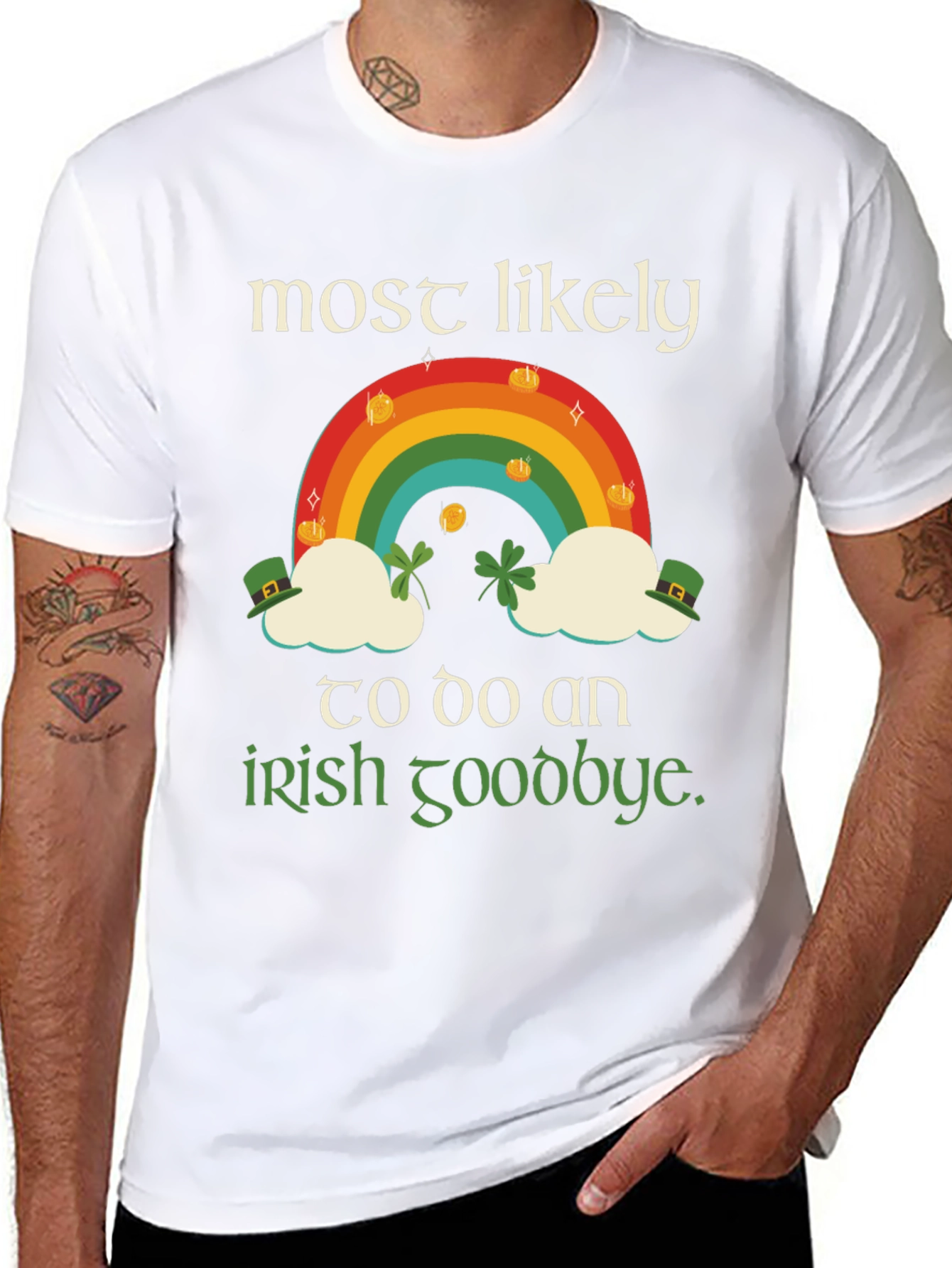 St. Patricks Day Rainbow Irish Goodbye T-Shirt