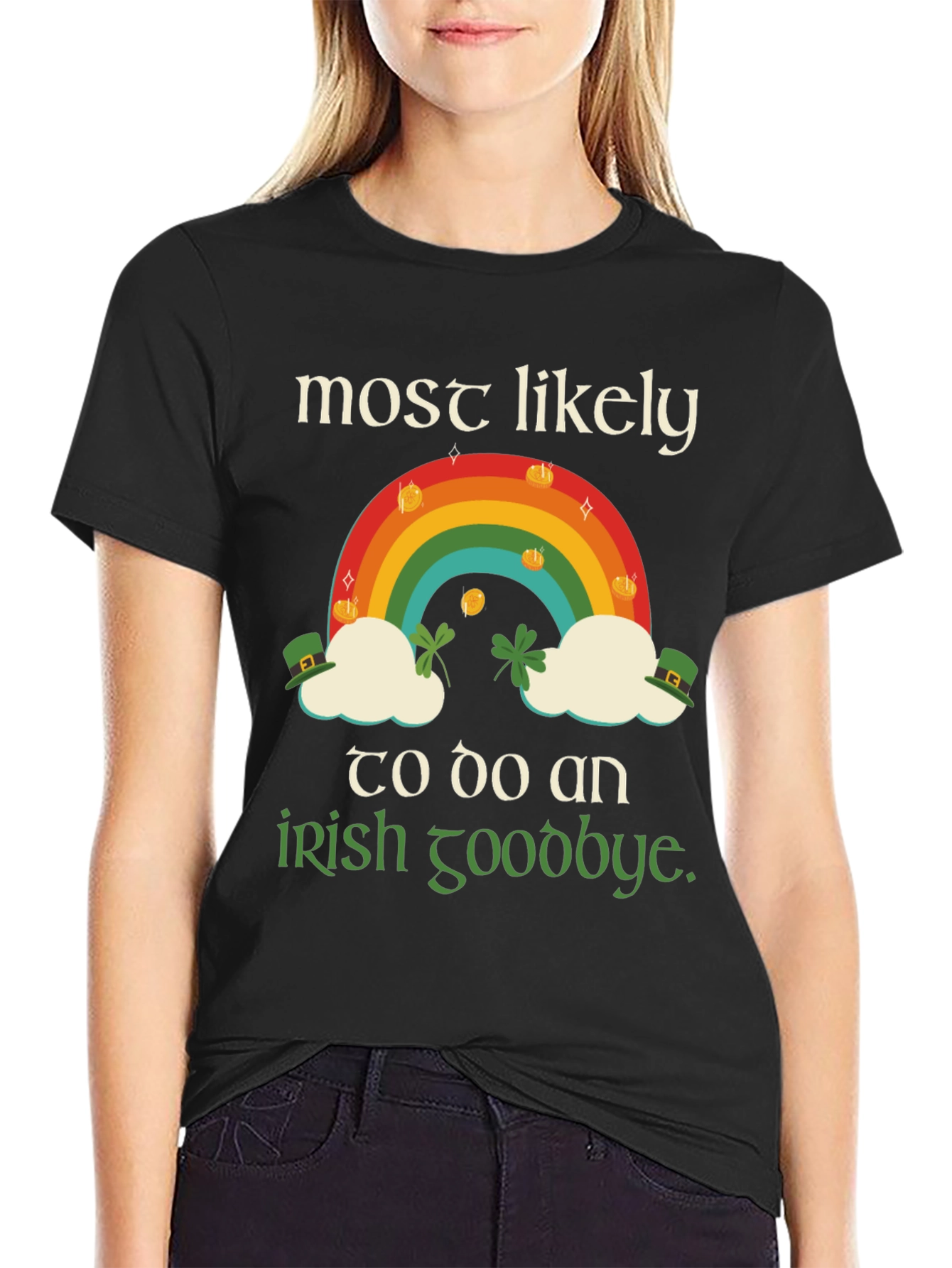 St. Patricks Day Rainbow Irish Goodbye T-Shirt