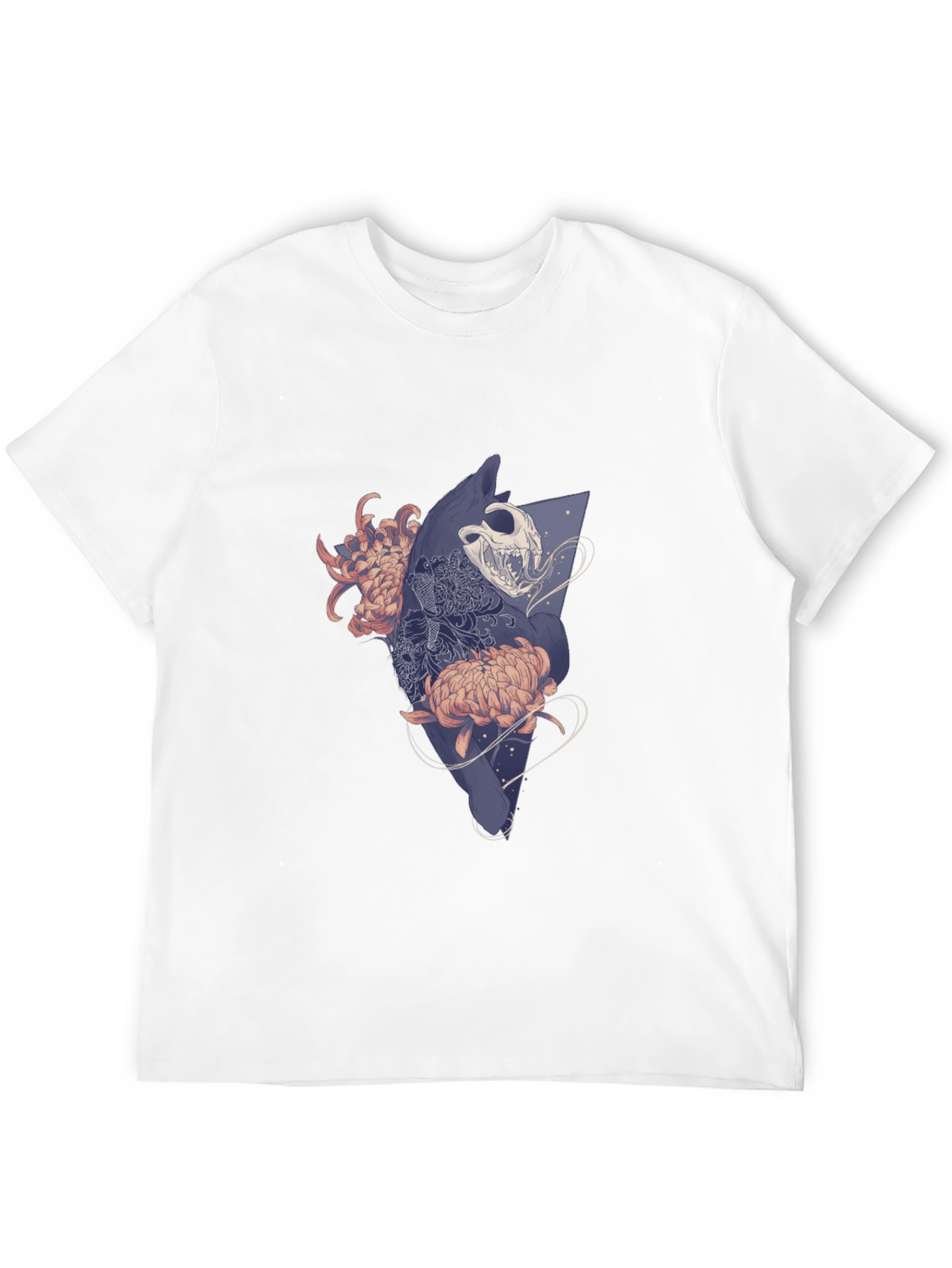 Skull & Floral Graphic T-Shirt