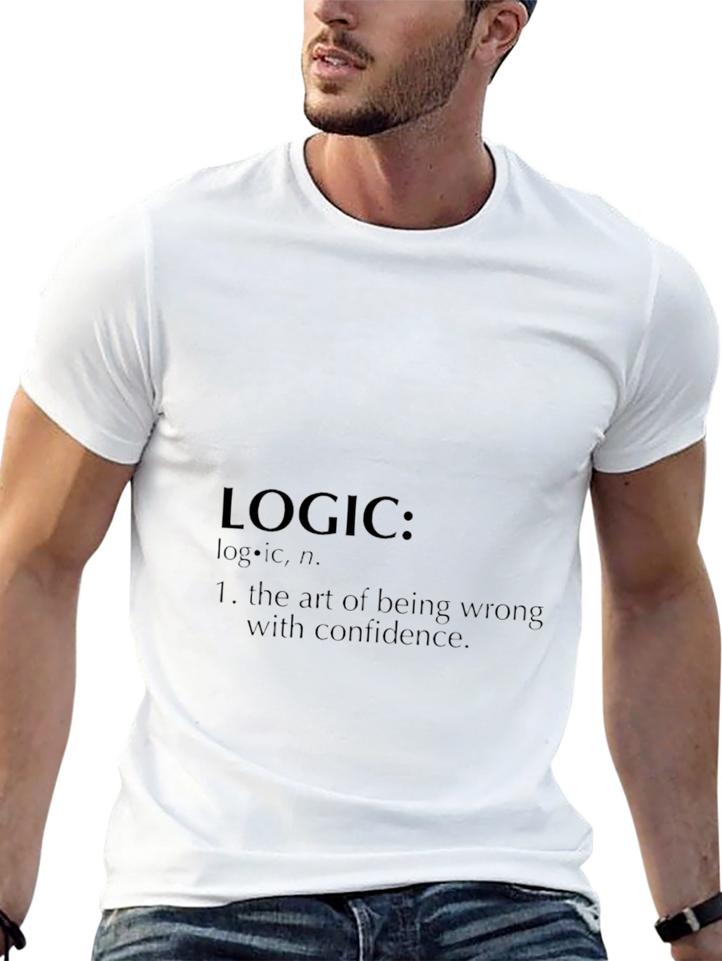 Logic Definition Black T-Shirt: Art of Being Wrong