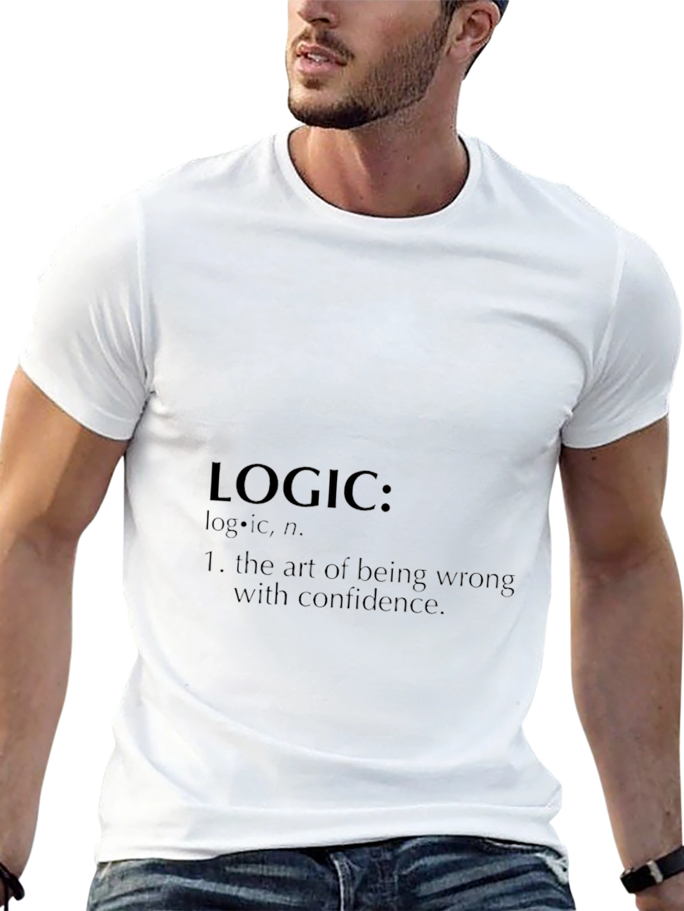 Logic Definition Black T-Shirt: Art of Being Wrong