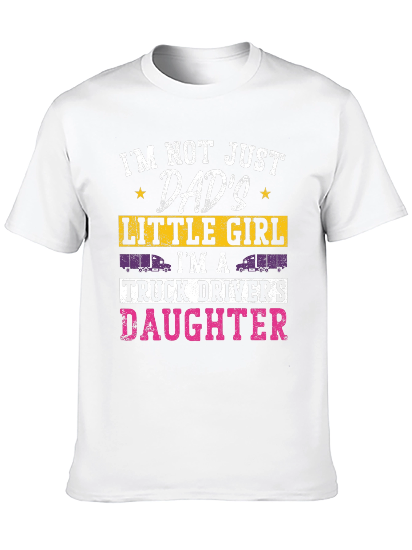 Truck Drivers Daughter Tee - Dads Little Girl