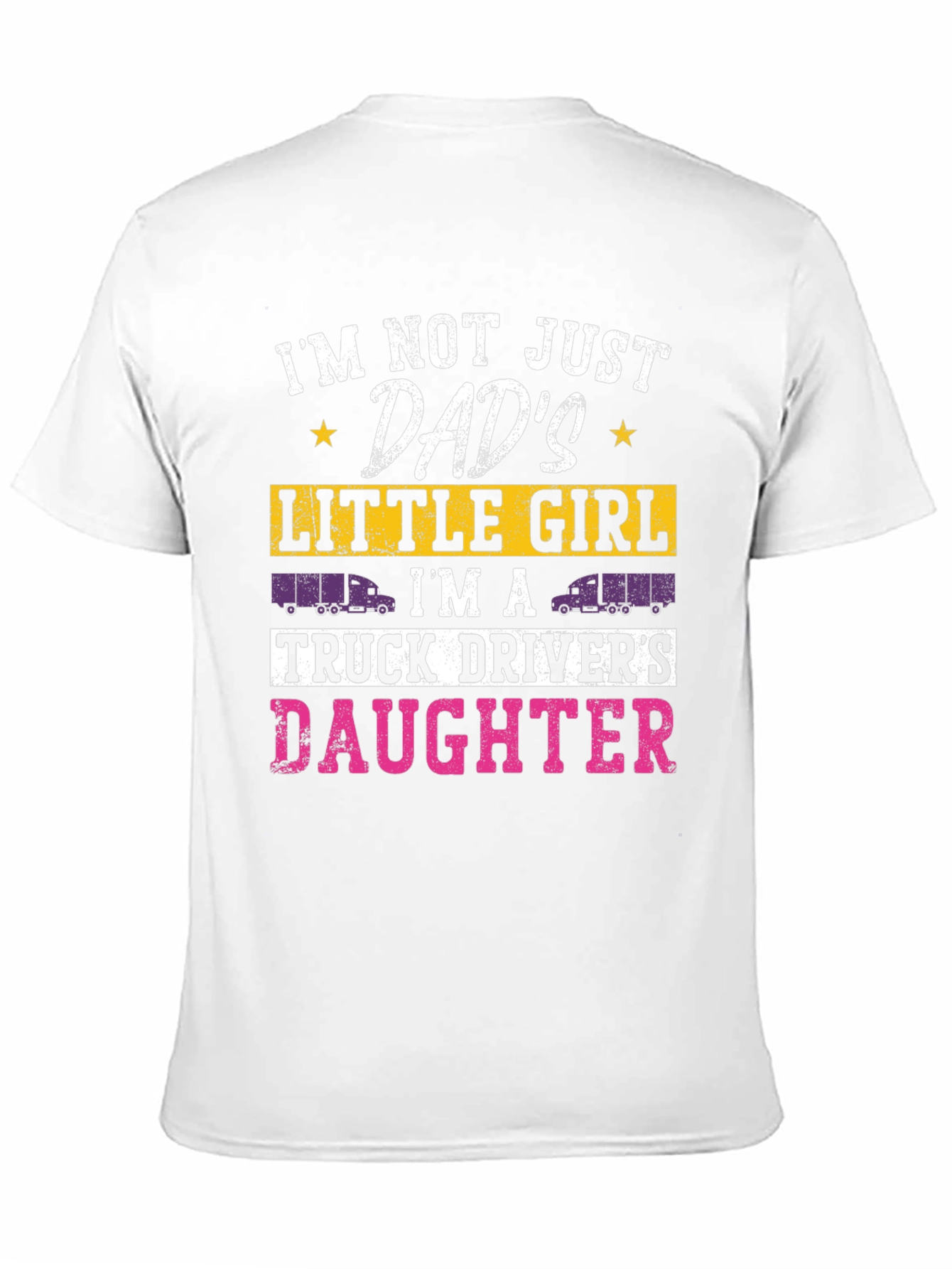 Truck Drivers Daughter Tee - Dads Little Girl