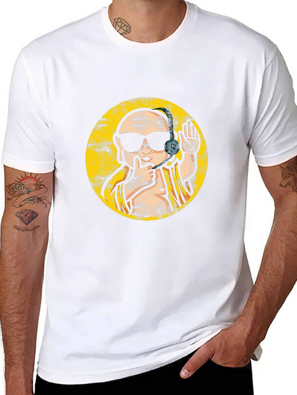 Cool Buddha Graphic Tee - Black T-Shirt