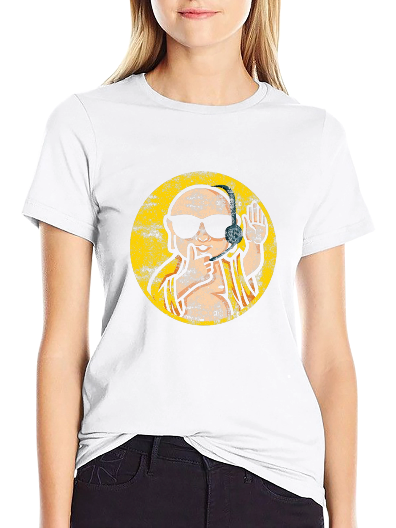 Cool Buddha Graphic Tee - Black T-Shirt