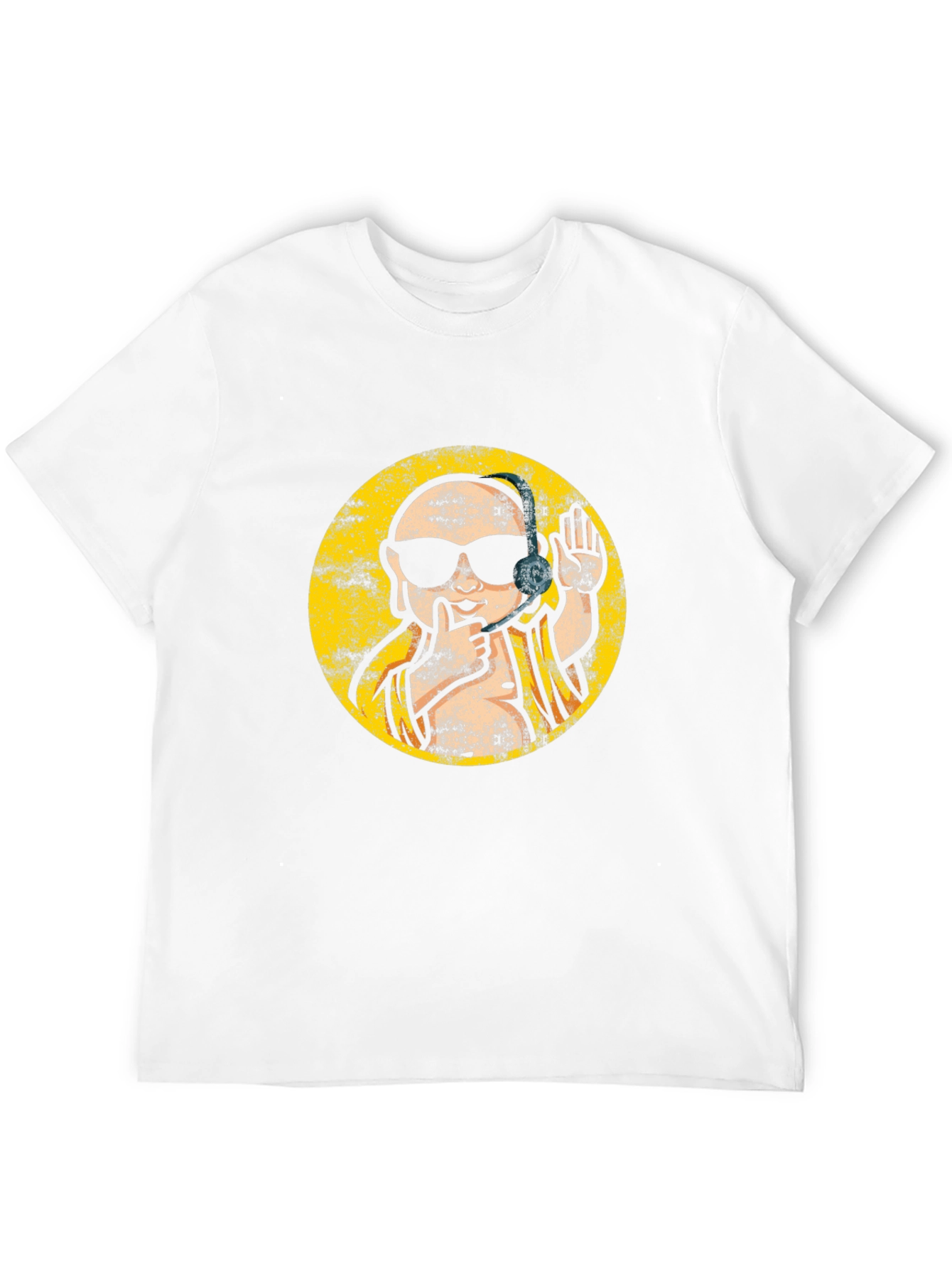 Cool Buddha Graphic Tee - Black T-Shirt