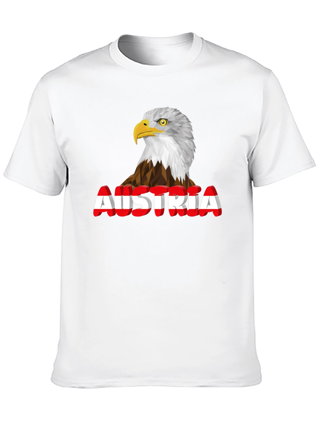 Austria Eagle Graphic Tee - Black Cotton Blend