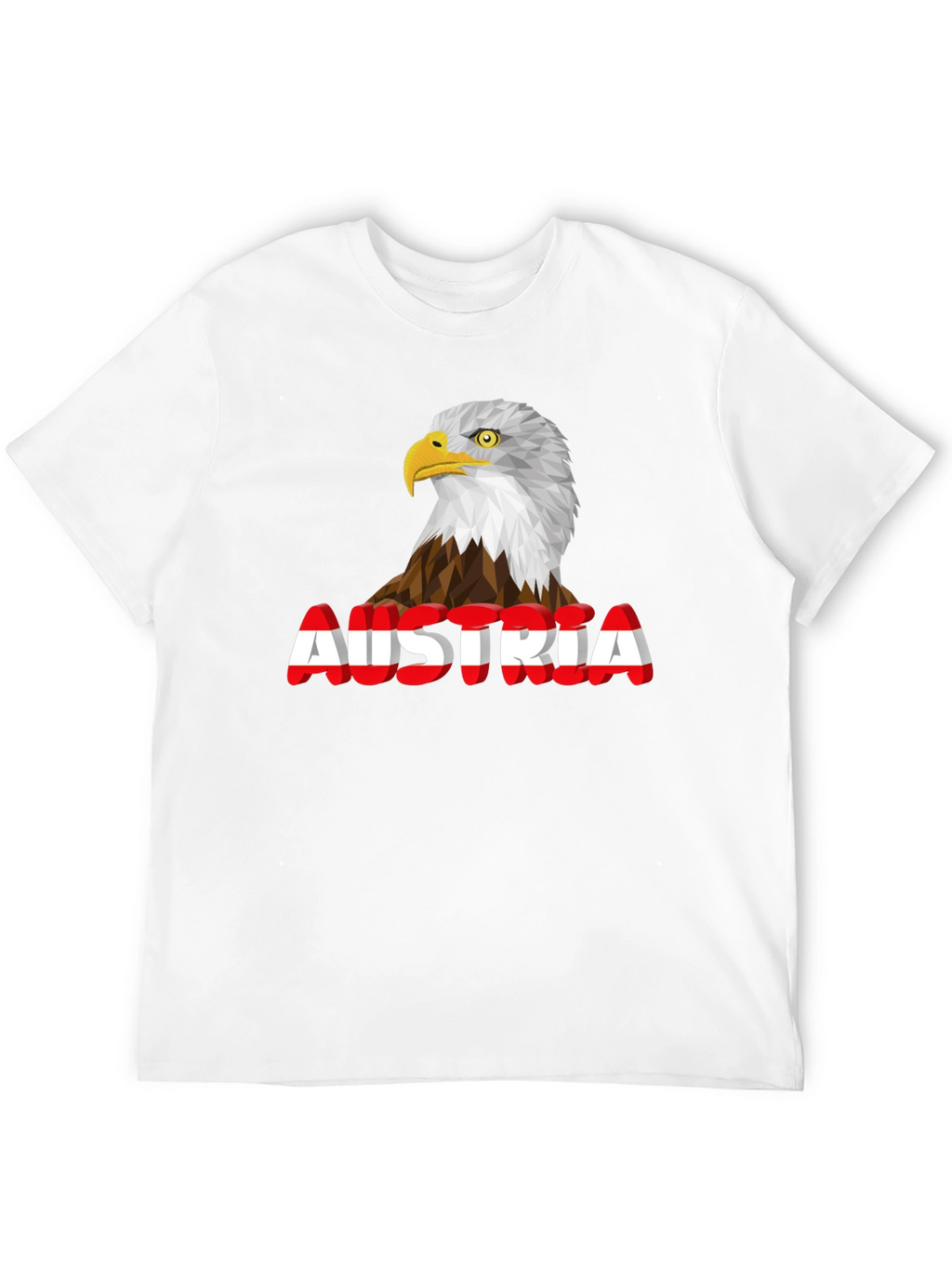 Austria Eagle Graphic Tee - Black Cotton Blend