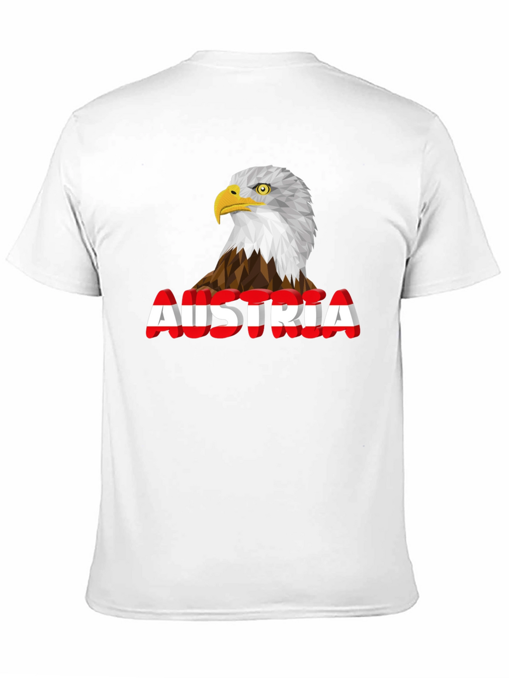 Austria Eagle Graphic Tee - Black Cotton Blend