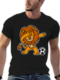 Dabbing Lion Soccer T-Shirt