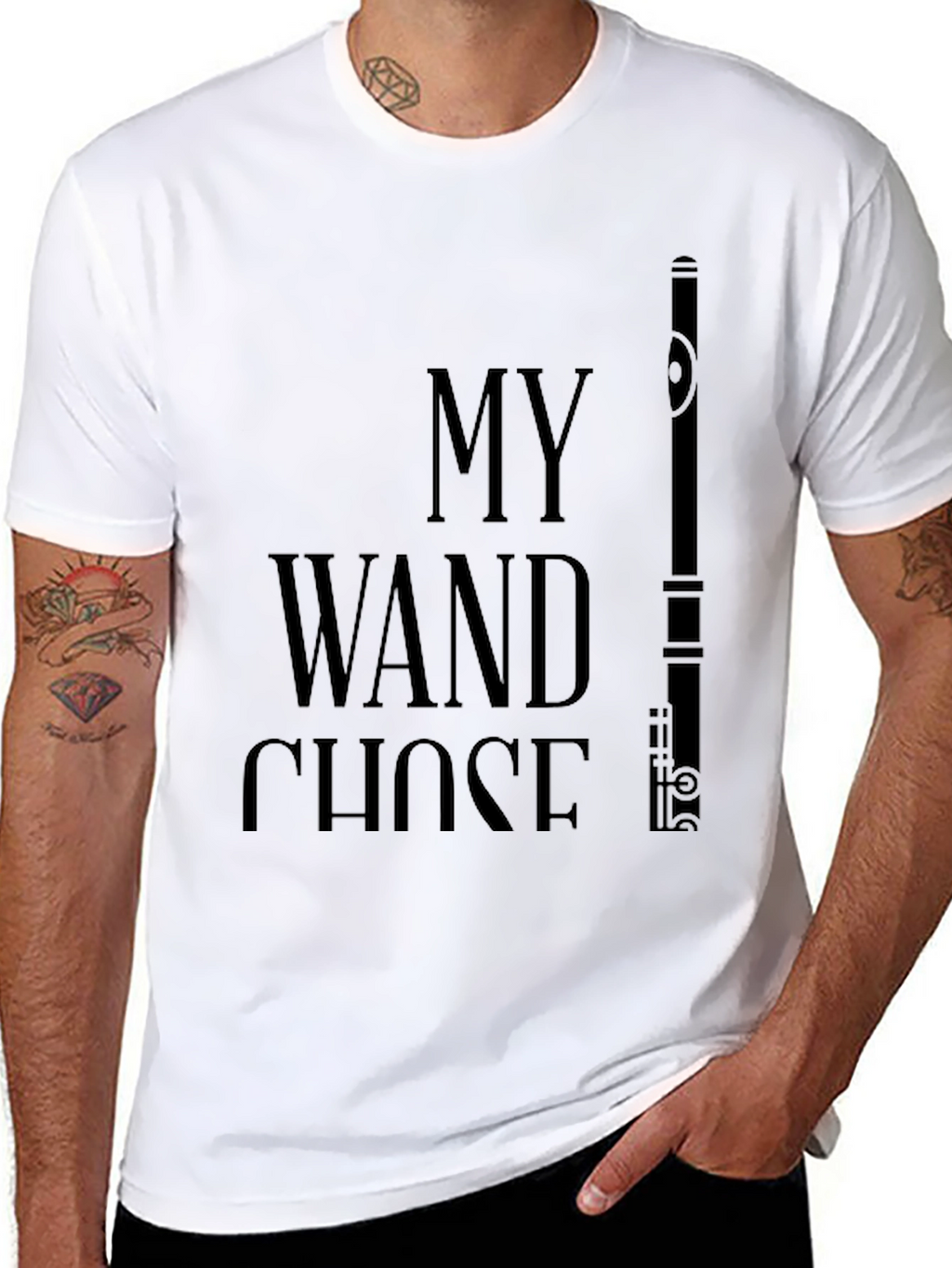 My Wand Chose Me Flute T-Shirt