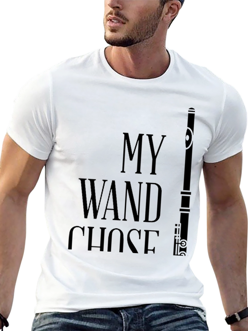 My Wand Chose Me Flute T-Shirt