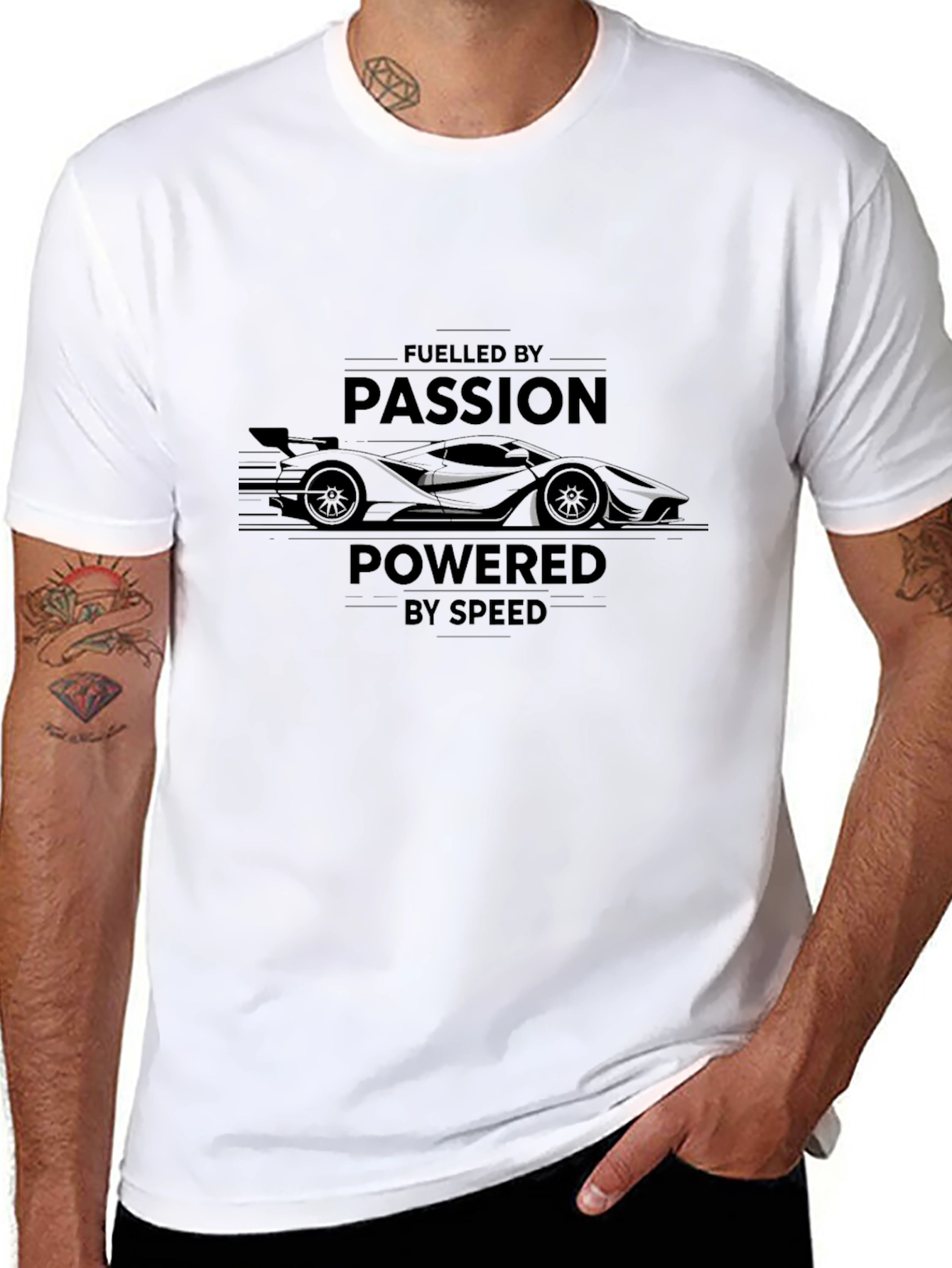 Fueled by Passion Black Graphic Tee